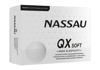 Nassau QX Soft - Golfbälle bedrucken - Weiß