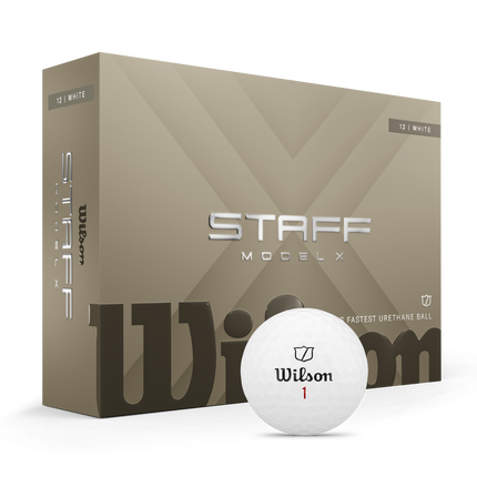 Wilson Staff Model X - unbedruckte Golfbälle - Weiß