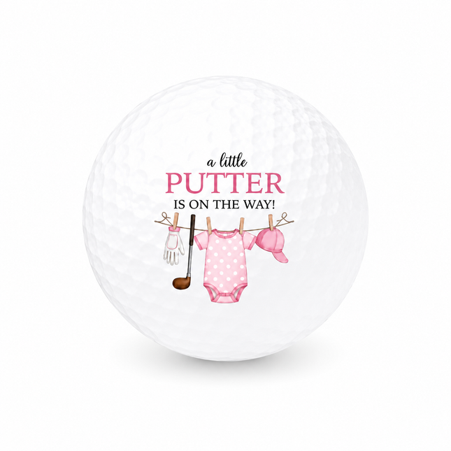 Babyankündigung Mädchen Golfball - Wilson Smart Core
