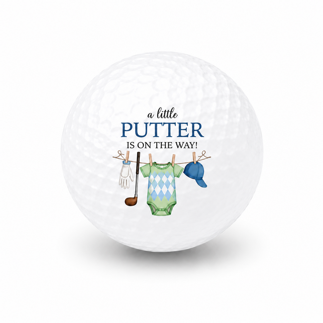 Babyankündigung Junge Golfball - Wilson Smart Core