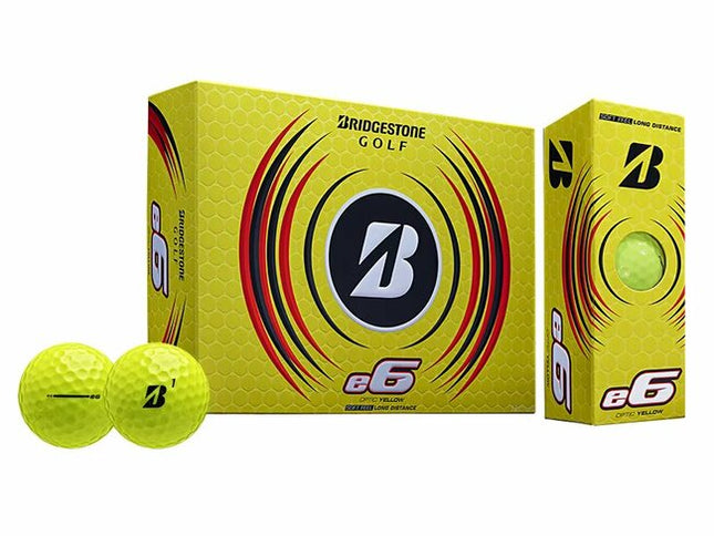 Bridgestone e6 - Golfbälle bedrucken - Gelb