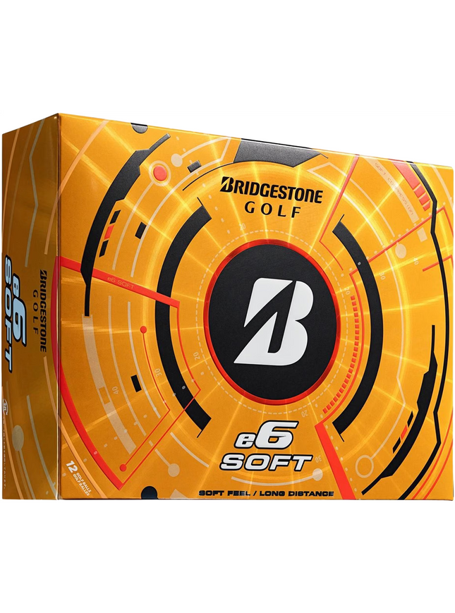 Bridgestone e6 Soft - unbedruckte Golfbälle - Weiß