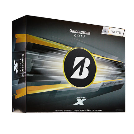 Bridgestone Tour B X - unbedruckte Golfbälle - Weiß