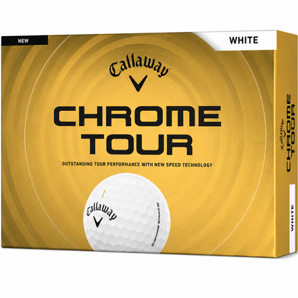Callaway Chrome Tour - bereits mit Logo bedruckt - Weiß