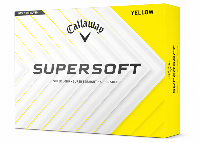Callaway Supersoft - Golfbälle bedrucken - Gelb