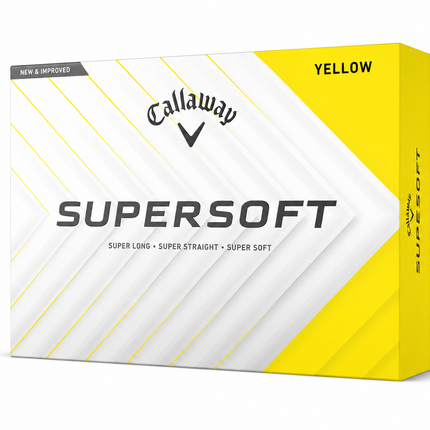 Callaway Supersoft - bereits mit Logo bedruckt - Gelb