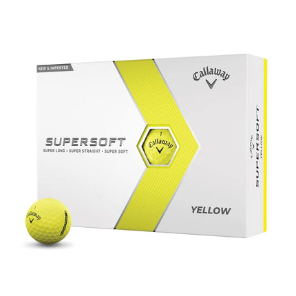 Callaway Supersoft 2023 - bereits mit Logo bedruckt - Gelb