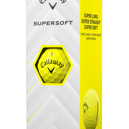 Callaway Supersoft - unbedruckte Golfbälle - Gelb