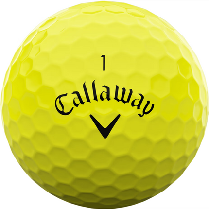 Callaway Supersoft - unbedruckte Golfbälle - Gelb