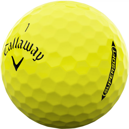Callaway Supersoft - unbedruckte Golfbälle - Gelb