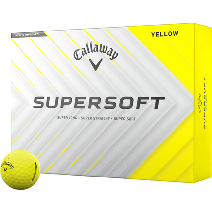 Callaway Supersoft - unbedruckte Golfbälle - Gelb