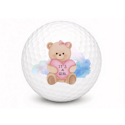It's A Girl Golfball - Wilson Smart Core - Teddybär