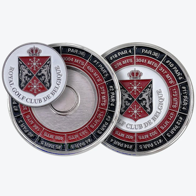 44 mm Deluxe Ballmarker-Halter - Yardage