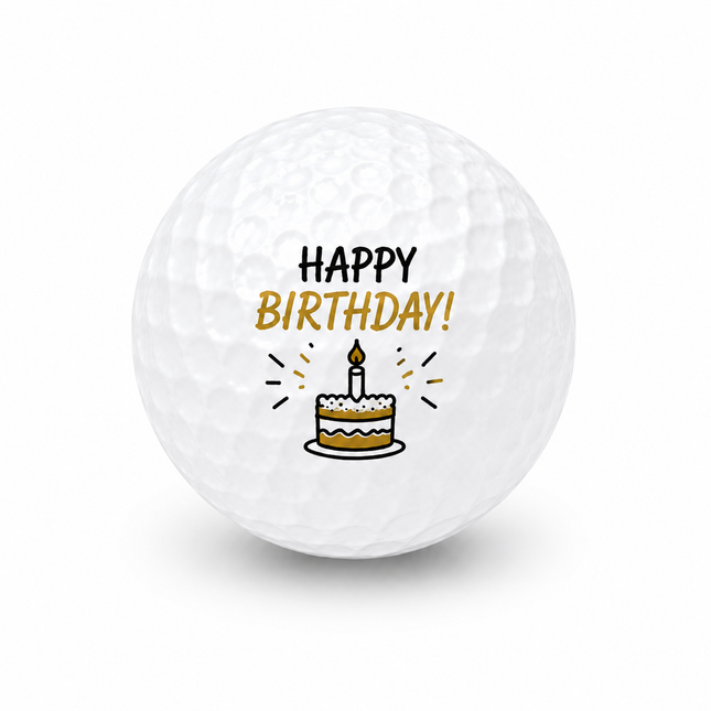 Golfball zum Geburtstag, Happy Birthday