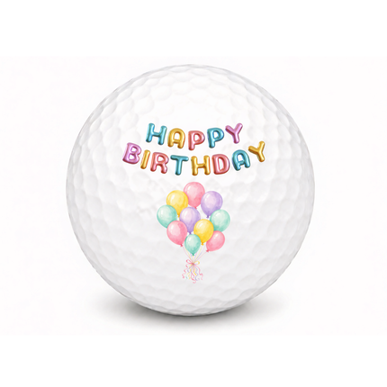 Happy Birthday Golfball - Wilson Smart Core - Flagge