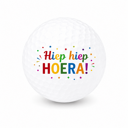 Hipp Hipp Hurra! Golfball - Wilson Smart Core - Mehrfarbiger Text