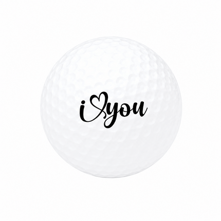 I Love You Golfball - Wilson Smart Core - Schwarz