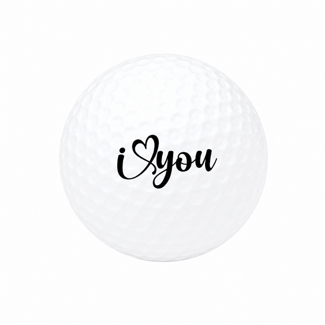 I Love You Golfball - Wilson Smart Core - Schwarz