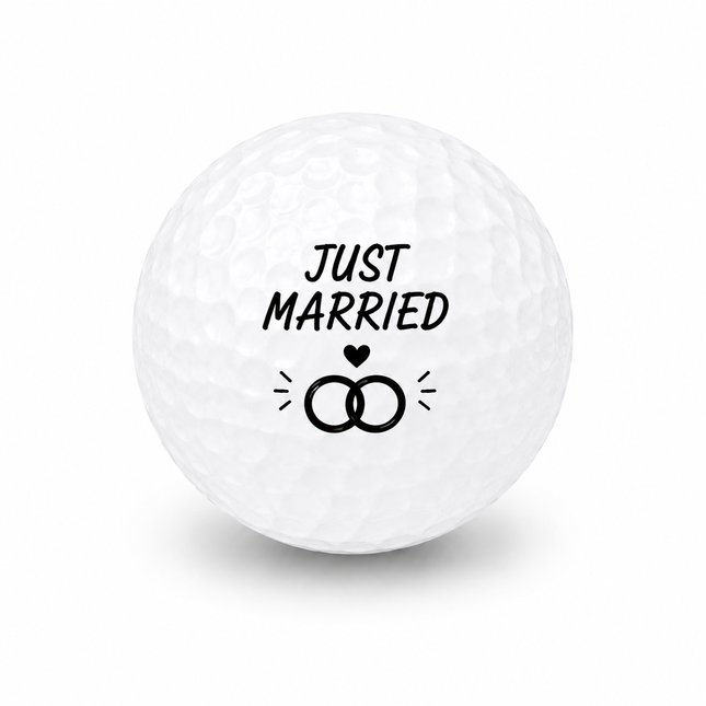 Just Married Golfball - Wilson Smart Core