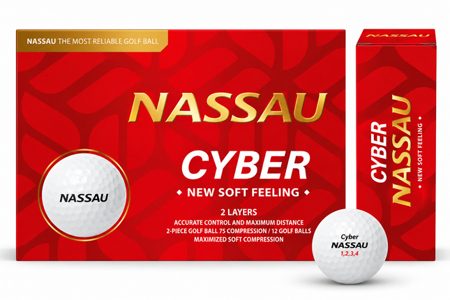 Nassau QX Soft - unbedruckte Golfbälle - Orange