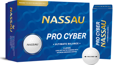 Nassau Pro Cyber - unbedruckte Golfbälle