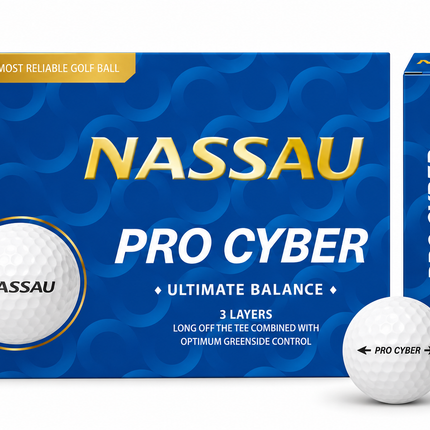 Nassau QX Soft - unbedruckte Golfbälle - Orange