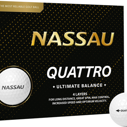 Nassau Quattro - unbedruckte Golfbälle
