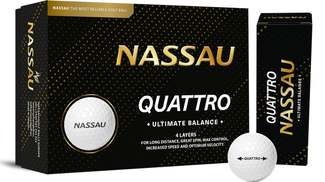 Nassau Quattro - unbedruckte Golfbälle