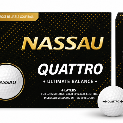 Nassau QX Soft - unbedruckte Golfbälle - Orange