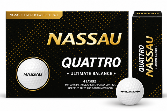 Nassau QX Soft - unbedruckte Golfbälle - Orange