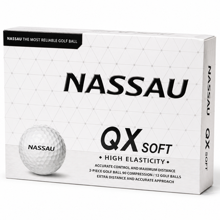 Nassau QX Soft - bereits mit Logo bedruckt - Weiß