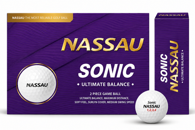 Nassau QX Soft - unbedruckte Golfbälle - Orange
