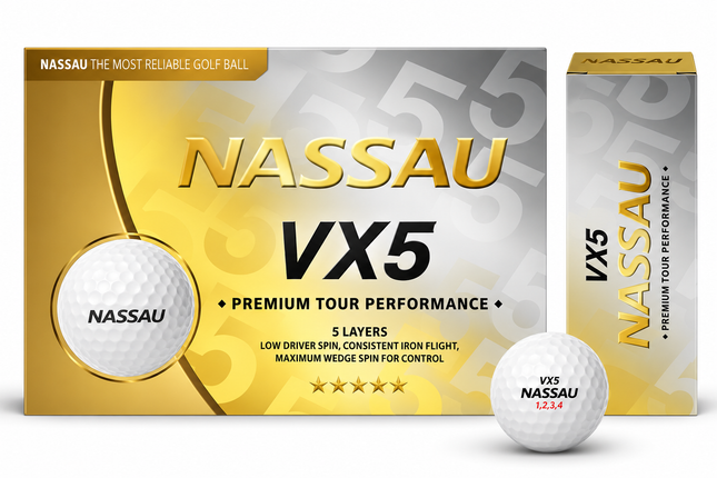 Nassau QX Soft - unbedruckte Golfbälle - Orange