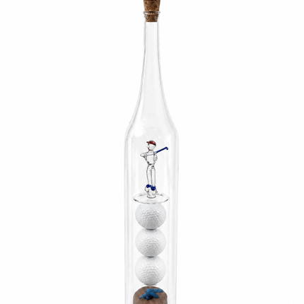 Olivenölflasche aus Glas mit Golfdekor - Unbedruckt