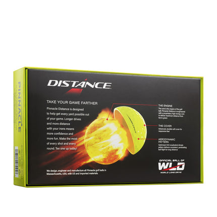 Pinnacle Yellow Distance - Golfbälle bedrucken