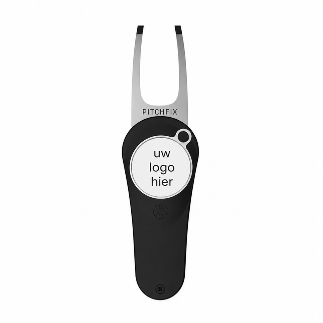 Pitchfix Original Golf Tool mit Druck, Schwarz