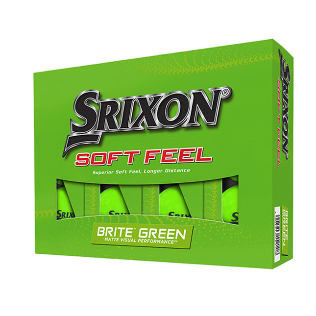 Srixon Soft Feel Brite - Golfbälle bedrucken - Grün