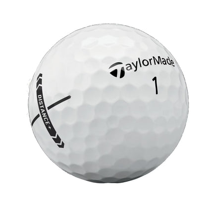 TaylorMade Distance+ - unbedruckte Golfbälle - Weiß