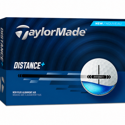 TaylorMade Distance+ - Golfbälle bedrucken - Weiß