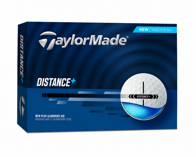 TaylorMade Distance+ - Golfbälle bedrucken - Weiß