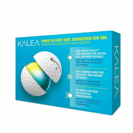 TaylorMade Kalea - Golfbälle bedrucken - Weiß