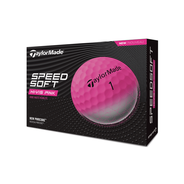 TaylorMade Speed Soft - Golfbälle bedrucken - Pink
