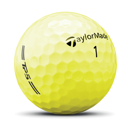 TaylorMade TP5 Hi-Vis - unbedruckte Golfbälle - Gelb