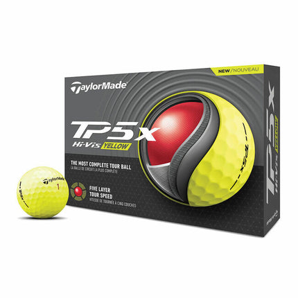 TaylorMade TP5X - Golfbälle bedrucken - Gelb