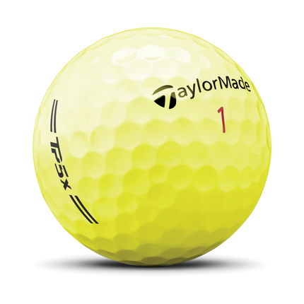 TaylorMade TP5X - unbedruckte Golfbälle - Gelb