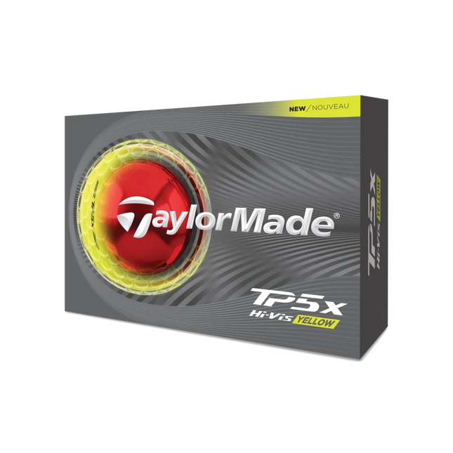 TaylorMade TP5X - unbedruckte Golfbälle - Gelb