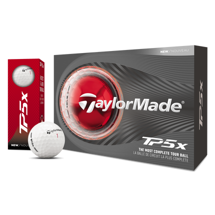 TaylorMade TP5X - unbedruckte Golfbälle - Weiß