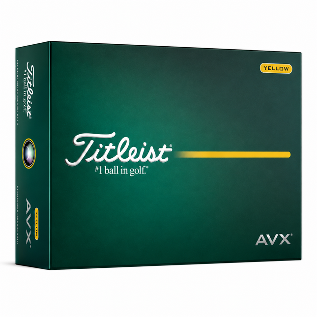 Titleist AVX - Golfbälle bedrucken - Gelb