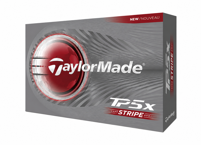 TaylorMade TP5X Stripe - unbedruckte Golfbälle