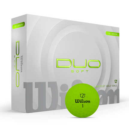 Wilson Duo Soft - unbedruckte Golfbälle - Grün